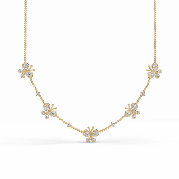 Fluttering Butterfly Diamond Chain