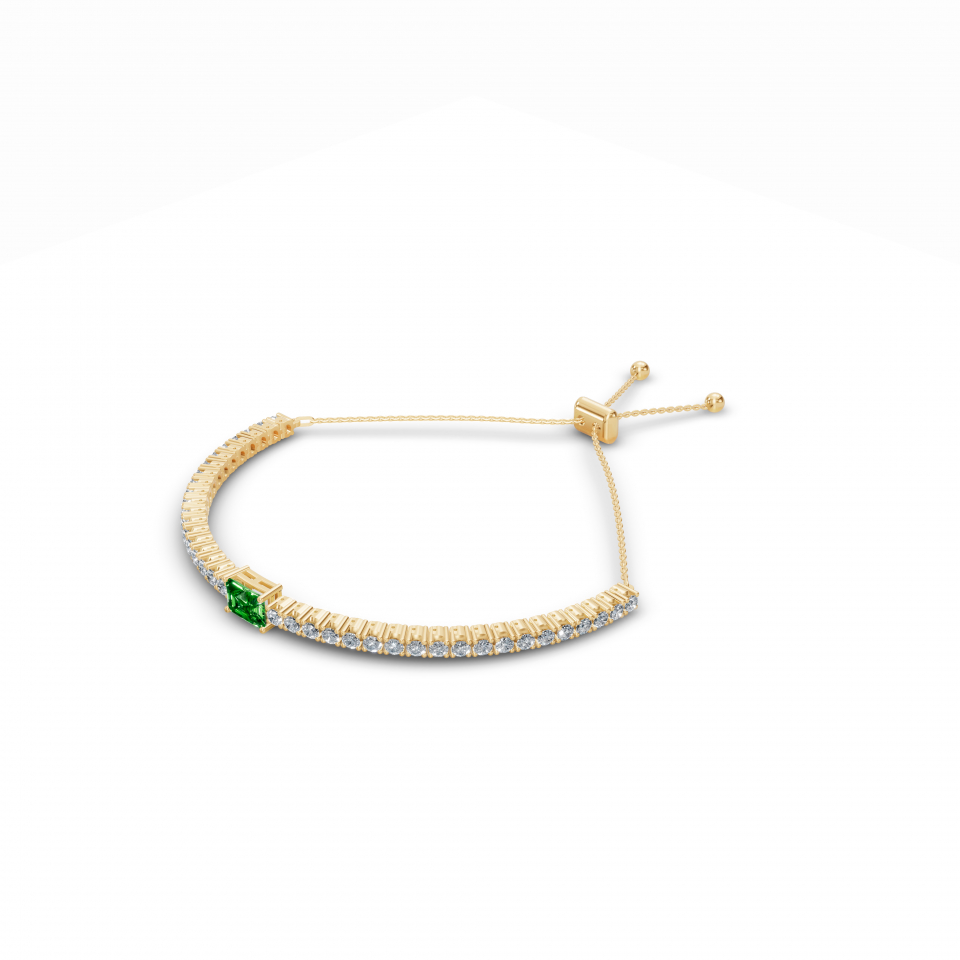 Elegance Stackable Diamond Bracelet in Yellow 14k Gold