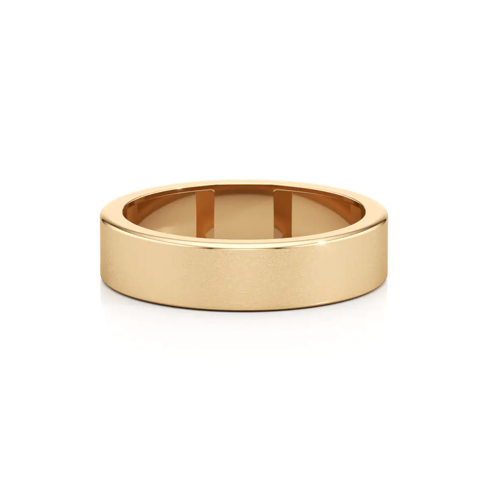 Modern Minimalistic Classic Band in Yellow 14k Gold